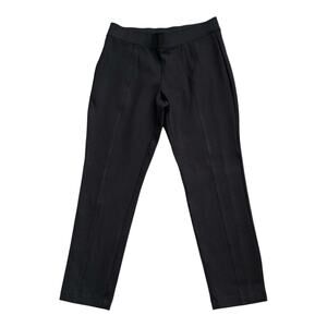 ANNE KLEIN Womens Size 6 Black Pull On Cropped Skinny Ponte Pants 24.5" Inseam
